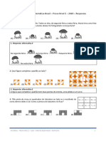 1° Semestre Resoluções Prova Nível E 2020