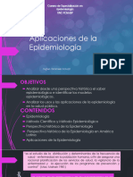 Aplicaciones de La Epidemiologia