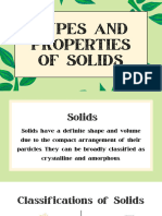 Types and Properties of Solids