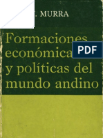 John Murra (1975) Formaciones Económicas y Políticas Del Mundo Andino