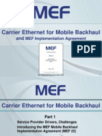 Carrier Ethernet For Mobile Back Haul 2009