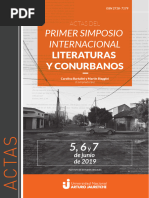 Actas Primer Simposio Internacional Literaturas y Conurbanos