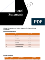 Conditional Statements Set A