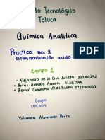 Práctica No.2 Química Analitica Eq.1