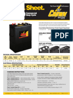 Crown CR430 Flooded Battery Specs