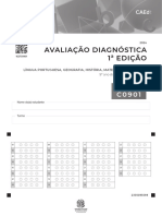 AVALIAÇÃO DIAGNÓSTICA 1 EDIÇÃO - 9º Ano Do Ensino Fundamental