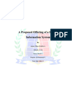 A Proposed Offering of A Patient Information System