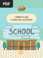 Libreta de Comunicaciones School Kosmic Imprimibles