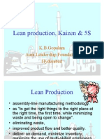 Lean Production, Kaizen & 5S