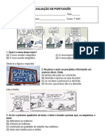 Avaliação de Português 7º Ano 4 Bimestre