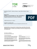 Effects of Tax Morale On Tax Compliance: Experimental and Survey Evidence