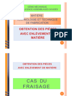 1-2-Otention Des Pièces Avec Enlèvement de Matière - Fraisage