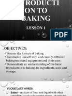 Lesson 1 Baking Ingredients