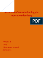 Advances of Nanotechnology in Operative Dentistry