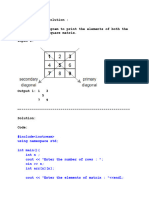 Two Dimensional Arrays - Solution To Assignment 02 - (PW Skills (Decode)