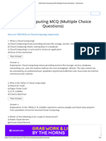 1000 Cloud Computing MCQ (Multiple Choice Questions) - Sanfoundry