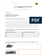 Prueba de Diágnostico Tecnología 6to A-B 2024