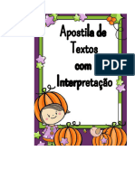 APOSTILA DE TEXTOS COM INTERPRETAÇÃO - CONTOs Interpretação de Texto