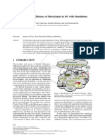 Evaluating The Efficiency of Blockchains in Iot With Simulations