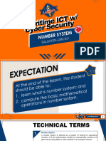 DATA REPRESENTATION Computer Number System