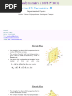 Lec #2 - Electrostatics-II 18PHY303 Electrodynamics