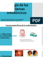 Etiología de Los Problemas Ortodoncicos