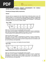 Flooding and Damaged Stability Requirements For Vessels Having Less Than "Table B" Freeboard Flooding and Damage Stability Requirements General