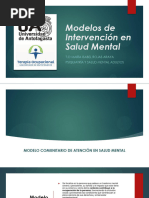 Modelos de Intervención en Salud Mental