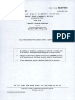 CSEC Biology January 2008 P3