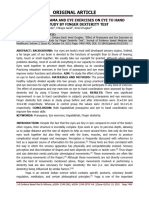 Effect of Pranayama and Eye Exercises On Eye To Hand Coordination Study by Finger Dexterity Test PDF