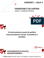 1.3 Instrumentos Usuais de Política Macroeconômica