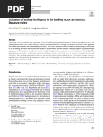 Utilization of Artificial Intelligence in The Banking Sector: A Systematic Literature Review