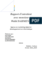 Rapport D Entretient