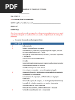 Checklist para Analise Projeto de Pesquisa CONEP