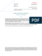 WT/TPR/S/415: Examen de Las Políticas Comerciales