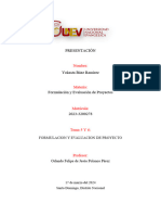 Formulacion y Evaluacion de Proyecto Leccion 5y 6