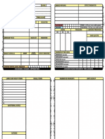 Character Sheet A4