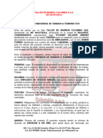 Contrato Trabajo A Termino Fijo Ruben Torres