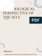 GROUP 3 Psychological Perspective of The Self