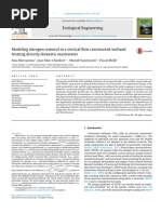 Modeling Nitrogen Removal in A Vertical Flow Constructed Wetland