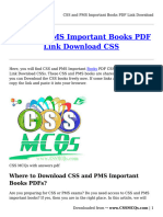 CSS and PMS Important Books PDF Link Download