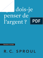 Que Dois-Je Penser de L'argent - R. C. SPROUL