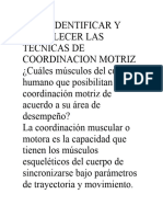 Coordinacion Motriz para Actividad Fisica