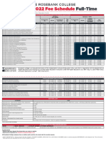 2022 Full Time Fee Schedule Final