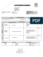 Ficha de Aprendizaje de Aprendizaje Vigesima Sexta