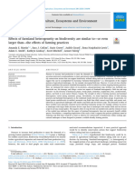 Effects of Farmland Heterogeneity On Biodiversity