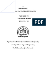 A Seminar On Cathodic Protection Techniques