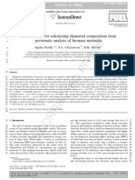 A Correlation For Calculating Elemental Composition From Proximate Analysis of Biomass Materials