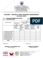 Phil Iridistrict Wide Reading Assessment 2023 2024