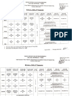 Timetable, Odd Semester, 2023-2024